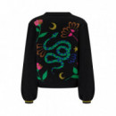 SUGARHILL BRIGHTON Jerséis y Sudaderas Cárdigan Sugarhill Adrian Black, Snake Floral