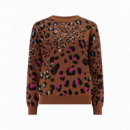SUGARHILL BRIGHTON Jerséis y Sudaderas Jersey Sugarhill Andi Tan, Rainbow Leopard