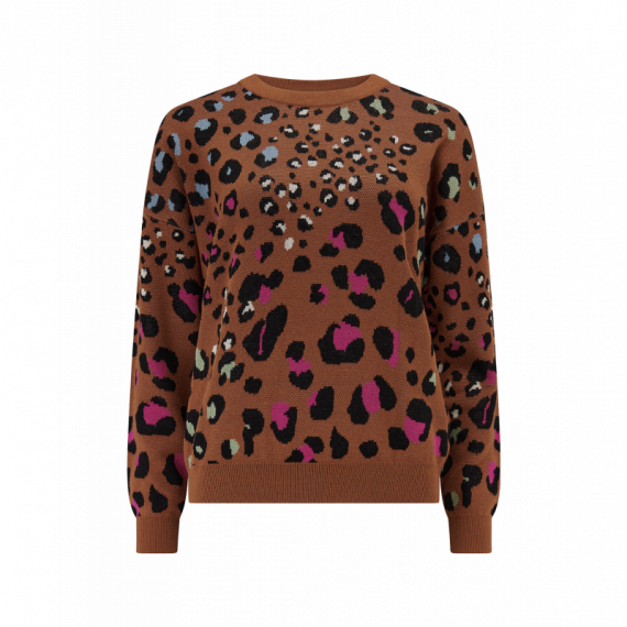 SUGARHILL BRIGHTON Jerséis y Sudaderas Jersey Sugarhill Andi Tan, Rainbow Leopard