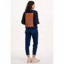 SUGARHILL BRIGHTON Jerséis y Sudaderas Jersey Sugarhill Essie Navy, Leopard Rays