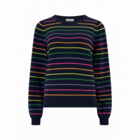 SUGARHILL BRIGHTON Jerséis y Sudaderas Jersey Sugarhill Madeline Navy, Rainbow Pop Stripes