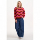 SUGARHILL BRIGHTON Jerséis y Sudaderas Jersey Sugarhill Evaline Multi, Berry Waves