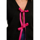 SUGARHILL BRIGHTON Jerséis y Sudaderas Cárdigan Sugarhill Philly Bow Black/pink