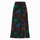 SUGARHILL BRIGHTON Falda Sugarhill Rosalind Black, Snake Floral