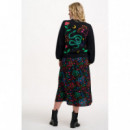 SUGARHILL BRIGHTON Falda Sugarhill Rosalind Black, Snake Floral