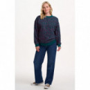 SUGARHILL BRIGHTON Jerséis y Sudaderas Sudadera Sugarhill Eadie Green, Layered Spot