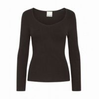 Jerséis y Sudaderas Jersey ICHI Danas Longsleeve Black