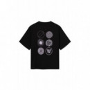 Camisetas Hombre Camiseta Double a By WOOD WOOD Liam Black