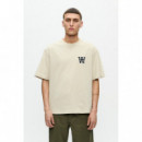 Camisetas Hombre Camiseta Double a By WOOD WOOD Liam Aachest Moonstruck