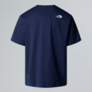 Camisetas Hombre Camiseta THE NORTH FACE Mountain Logo Summit Navy