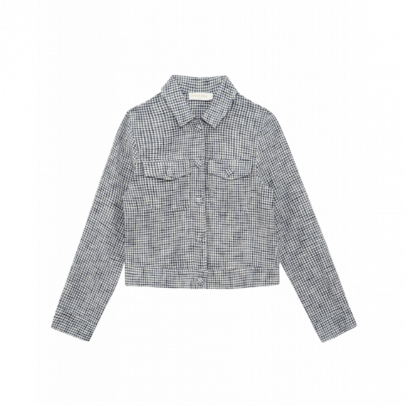 Chaqueta Mujer Chaqueta LA PETITE ÉTOILE Vana Vichy Azul