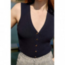 Chaquetas Mujer Chaleco LA PETITE ÉTOILE Mayelle Marine