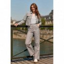 Pantalones Mujer Pantalón LA PETITE ÉTOILE Palmo Vichy Azul