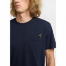 Camisetas Hombre Camiseta REVOLUTION 1419 Bbq Navy