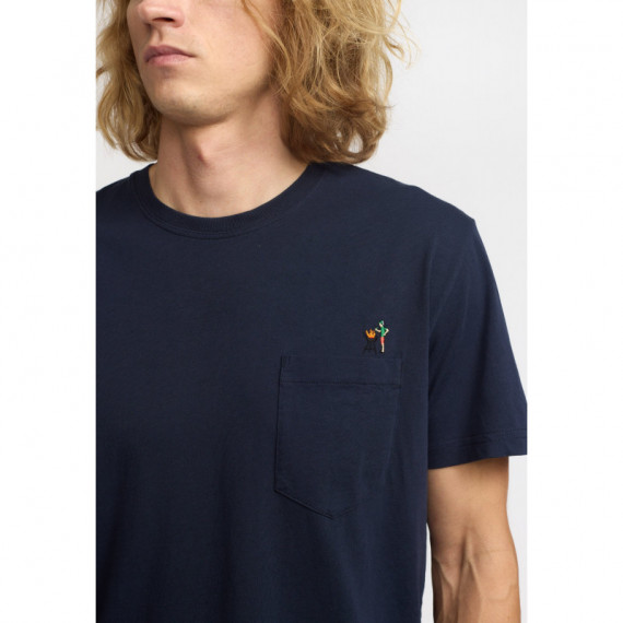 Camisetas Hombre Camiseta REVOLUTION 1419 Bbq Navy