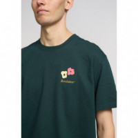 Camisetas Hombre Camiseta REVOLUTION 1423 Flo Darkgreen