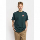 Camisetas Hombre Camiseta REVOLUTION 1423 Flo Darkgreen
