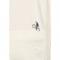 Camisetas Hombre Camiseta REVOLUTION 1419 Wee Offwhite