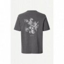 Camisetas Hombre Camiseta SAMSØE SAMSØE Saphil Washed Black Wallpaper