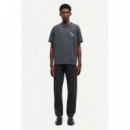 Camisetas Hombre Camiseta SAMSØE SAMSØE Saphil Washed Black Wallpaper