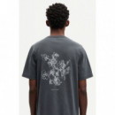 Camisetas Hombre Camiseta SAMSØE SAMSØE Saphil Washed Black Wallpaper