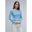 Jerséis y Sudaderas Jersey SALSA JEANS Fino de Lana Light Blue