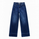 SALSA JEANS Pantalones Mujer Vaqueros Salsa Wide Leg Azul