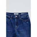 SALSA JEANS Pantalones Mujer Vaqueros Salsa Wide Leg Azul