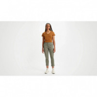 Pantalones Pantalón Chino DOCKERS de Mujer Slim Fit Weekend Camo Green