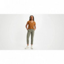 Pantalones Pantalón Chino DOCKERS de Mujer Slim Fit Weekend Camo Green