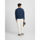 Jerséis y Sudaderas Sudadera SILBON Raqueta Relieve Marino