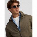 Chaquetas Hombre Chaqueta SILBON Garment Dye Khaki
