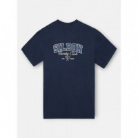 Camisetas Hombre Camiseta SILBON Sport College Marino