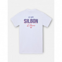 Camisetas Hombre Camiseta SILBON Le Marais Blanca
