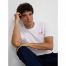 Camisetas Hombre Camiseta SILBON Le Marais Blanca