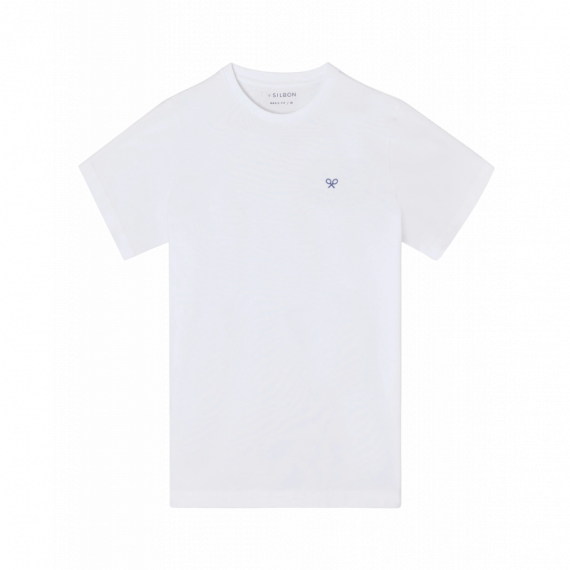 Camisetas Hombre Camiseta SILBON Círculo étnico Blanca