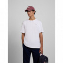 Camisetas Hombre Camiseta SILBON Círculo étnico Blanca