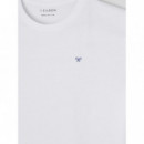 Camisetas Hombre Camiseta SILBON Círculo étnico Blanca