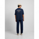 Camisetas Hombre Camiseta SILBON Special Fit Fair Play Azul Marino