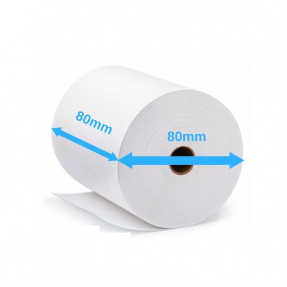 Bobina Papel Térmico AVPOS 80X80X12 ( Pack 5 Rollos )