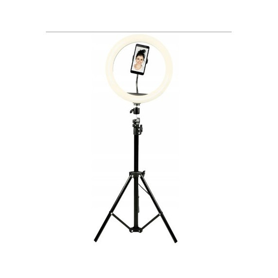 DENVER Anilla Aro de Luz Led Selfie 26CM para Movil con Tripode 1.60CM RLT-1001