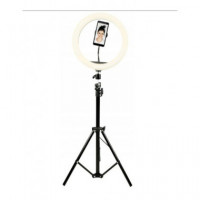 DENVER Anilla Aro de Luz Led Selfie 26CM para Movil con Tripode 1.60CM RLT-1001