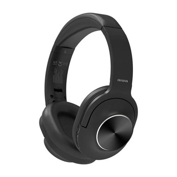 AIWA Auricular de Casco BLUETOOTH HST-220BT con Cancelacion Ruido/aux In Negro