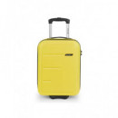 GABOL Mini Maleta Cabina 2 Ruedas Future Plus Amarillo para Colocar Debajo del Asiento