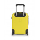 GABOL Mini Maleta Cabina 2 Ruedas Future Plus Amarillo para Colocar Debajo del Asiento