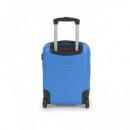 GABOL Mini Maleta Cabina 2 Ruedas Future Plus Celeste para Colocar Debajo del Asiento