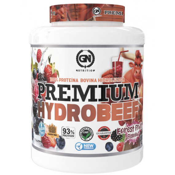 Hydro Beef Premium Proteina Bovina Hydrolizada. sin Gluten. sin Lactosa. GN NUTRITION - 900 Gr