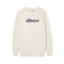 133899 Sudaderas SILBON Hombre Flock Crema