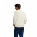 133899 Sudaderas SILBON Hombre Flock Crema