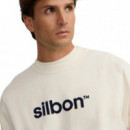 133899 Sudaderas SILBON Hombre Flock Crema
